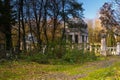 Historic Jewish cemetery in the city of Lodz, Poland Royalty Free Stock Photo