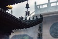 Historic Jingan Buddhist Temple in Shanghai, China