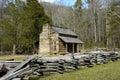 Historic John Oliver Cabin Royalty Free Stock Photo