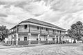 Historic Karoo Country Inn in Vosburg. Monochrome