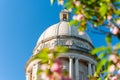 Historic Kentucky State Capitol - Flowering Dogwood Trees - Frankfort, Kentucky Royalty Free Stock Photo