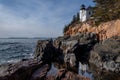 historic landmark Bass Harbor Head Light in Maine, United States