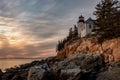 historic landmark Bass Harbor Head Light in Maine, United States