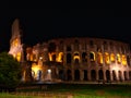 The symbol of Rome at night, the Colosseum