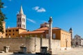 Historic Church and ancient landmarks of Zadar, Croatia Royalty Free Stock Photo