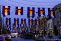 Colorado Flags on Larimer Square Denver