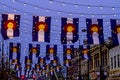 Colorado Flags on Larimer Square Denver