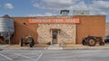 The historic Lewisville Feed Mill on Main Street in Lewisville, Texas.