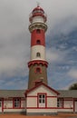 Historic lighthouse built in 1902 in the port city of Swakopmund, Namibia