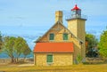 Historic Lighthouse on Lake Michigan Royalty Free Stock Photo