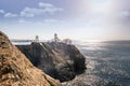 Historic Lighthouse Point Bonita, Marin Headlands California Royalty Free Stock Photo