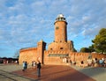 Historic lighthouse from the port of KoÃâobrzeg.