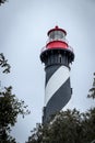 Historic Lighthouse at St Augustine, Florida Royalty Free Stock Photo