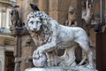 Historic Lion sculpture in Florence, Italy Royalty Free Stock Photo