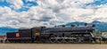 Historic Canadian National Steam Locomotive Jasper National Park Royalty Free Stock Photo