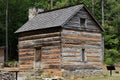 1792 historic log cabin, Georgia, USA Royalty Free Stock Photo