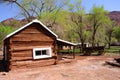Historic Log Cabin at Lee's Ferry Royalty Free Stock Photo