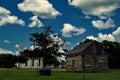 Historic log cabin near St. Paul's Luterhan Church, Serbin Royalty Free Stock Photo