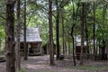 Historic log cabin Royalty Free Stock Photo