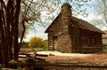 Historic Log Home Royalty Free Stock Photo