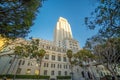 Historic Los Angeles City Hall with blue sky Royalty Free Stock Photo