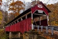 Historic Lower Humbert Covered Bridge - Autumn Splendor - Somerset County, Pennsylvania