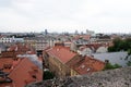 Historic lower town architecture rooftops in Zagreb