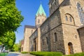 Historic Ludgerus church in the park in Essen-Werden Royalty Free Stock Photo