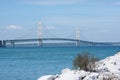 Historic Mackinac Bridge in Michigan