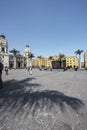 Historic main square of the city of Lima Peru with its old buildings and the municipality