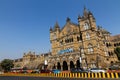 Historic main train station in Mumbai Chhatrapati Shivaji Maharaj Terminus and a UNESCO World Heritage Site Royalty Free Stock Photo