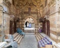 Historic Mamluk era Khan al-Khalili bazaar and souq, closed during Covid-19 lockdown, Cairo, Egypt