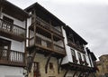 Historic Mansion Architecture from Medieval Santillana del Mar Town in Spain. facade