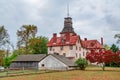 Historic mansion in Batsto Village is located in Wharton State Forest in Southern New Jersey. United States. Royalty Free Stock Photo