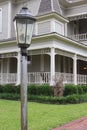 Historic Mansion close-up of lamp Located in Bullard TX Royalty Free Stock Photo
