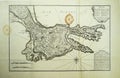 Historic map of Cadiz city, 1800