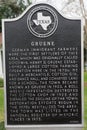 Historic marker in Gruene Texas
