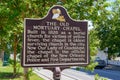 Historic Marker for `The Old Mortuary Chapel` in New Orleans