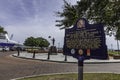 Historic marker at Plaza De Luna in Pensacola