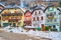 Historic Market Square, Hallstatt, Salzkammergut, Austria Royalty Free Stock Photo