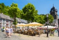 Historic marketplace at the old town of monschau