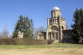 Historic Masaryk lookout tower of independence in Horice in Czech republic, sunny day Royalty Free Stock Photo