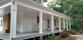 Historic McDaniel Farm - White Front Porch with Rocking Chairs