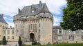 Historic medieval castle Jonzac in charente-maritime south west of France