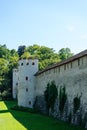 Historic medievil castle with tower in summer Royalty Free Stock Photo