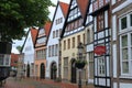 Historic Merchant Houses in Minden, North Rhine-Westphalia, Germany Royalty Free Stock Photo