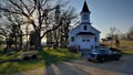 Historic Middlebury Church WI 1848 Royalty Free Stock Photo