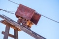 Historic Mine Car on Display Royalty Free Stock Photo