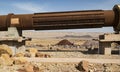 Historic Mining Machinery in the Makhtesh Ramon Crater in Israel