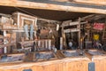 Historic mining town, Oatman Arizona, fun shooting gallery Royalty Free Stock Photo